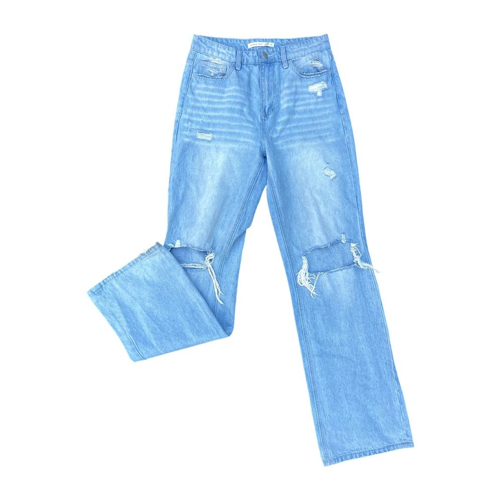 Altar'd State high rise ripped side leg jeans size 27x34